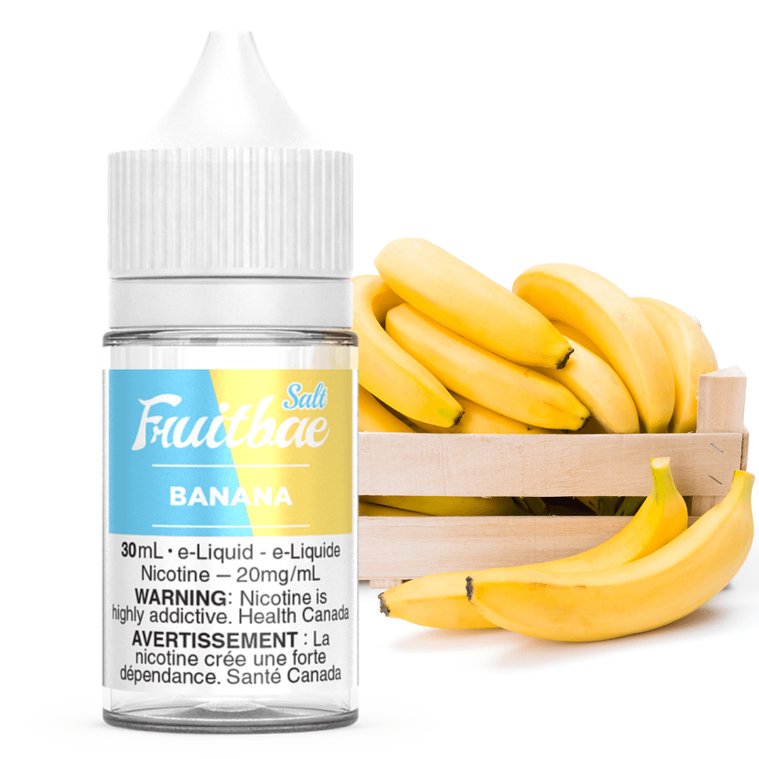 fruitbae Salt Nic & Pods 12mg Banana by Fruitbae Salts Banana Nic Salts by Fruitbae- Morden Vape SuperStore & Cannabis Dispensary  Manitoba
