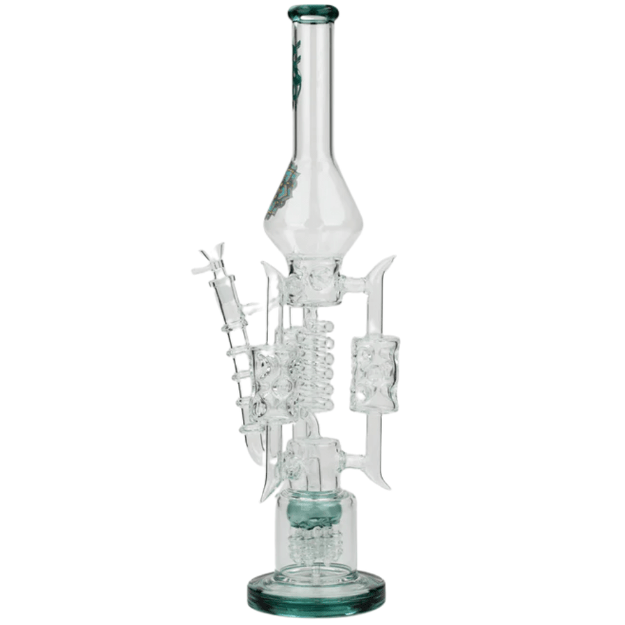 H2O Glass 420 Hardware H2O Glass Coil Bong w/6 Rocket Percs-Morden Vape SuperStore & Cannabis Dispensary