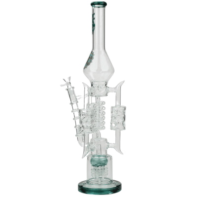 H2O Glass 420 Hardware H2O Glass Coil Bong w/6 Rocket Percs-Morden Vape SuperStore & Cannabis Dispensary