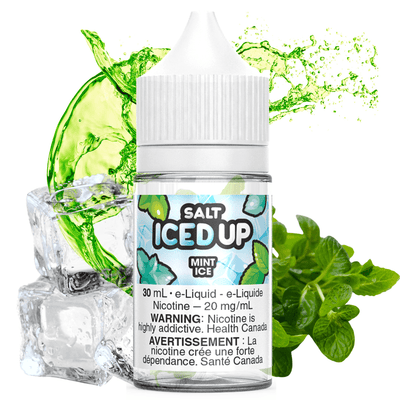 Iced Up Salt Nic Mint Ice Salts by Iced Up E-Liquid-Morden Vape Superstore and Cannabis Dispensary