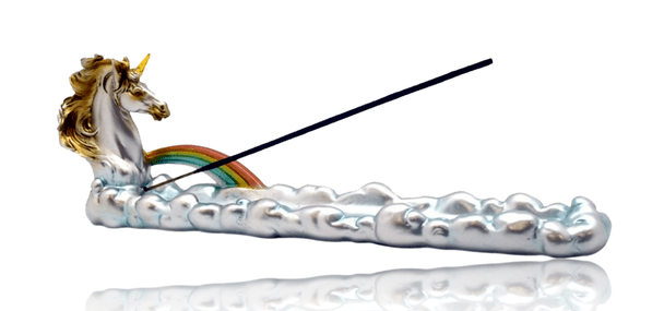 Incense Burner Unicorn w/Rainbow Clouds-12" Morden Vape SuperStore and Cannabis Manitoba Canada