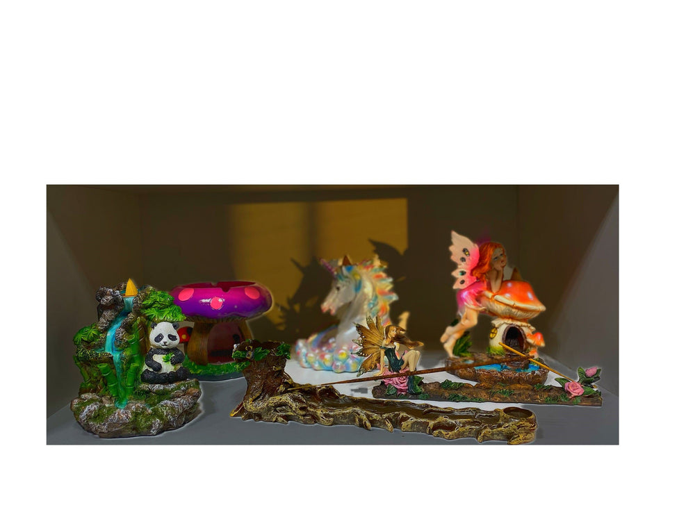 Incense Burner Unicorn w/Rainbow Clouds-12" Morden Vape SuperStore and Cannabis Manitoba Canada