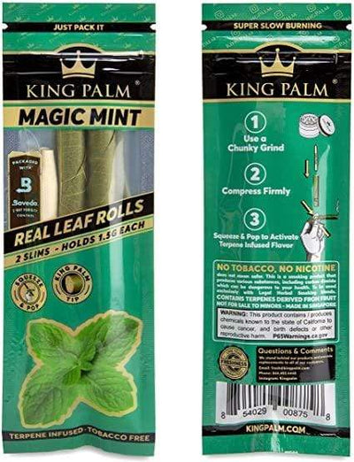 King Palm 420 Accessories Slim / Magic Mint King Palm Pre-rolled Cones-2/pkg King Palm Pre-rolled Cones-2/pkg-Morden Vape Superstore & Cannabis Dispensary, Manitoba, Canada
