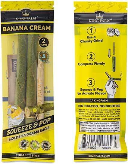 King Palm Slim Size Cones 2/pkg Slim / Banana Morden Vape SuperStore and Cannabis Manitoba Canada