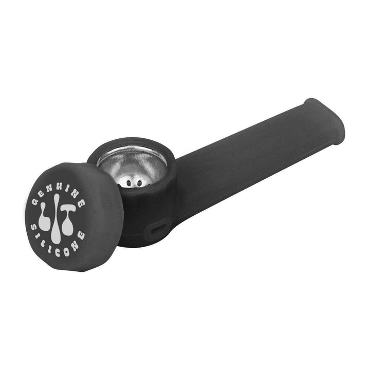 Lit Silicone 3.5" Hand Pipe 3.5" / Black Morden Vape SuperStore and Cannabis Manitoba Canada
