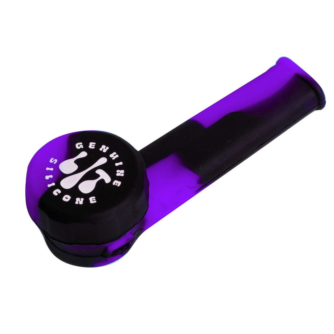 Lit Silicone 3.5" Hand Pipe 3.5" / Marble Purple & Black Morden Vape SuperStore and Cannabis Manitoba Canada