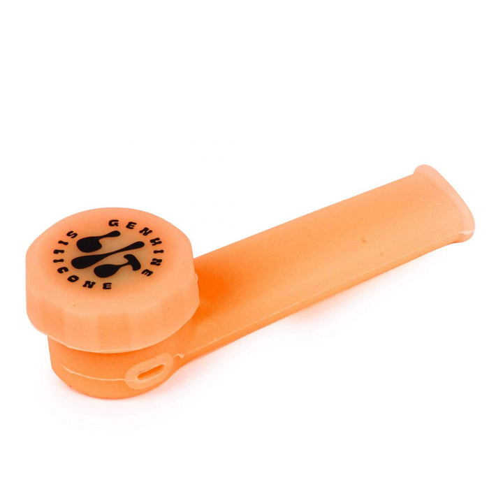 Lit Silicone 3.5" Hand Pipe 3.5" / Orange Morden Vape SuperStore and Cannabis Manitoba Canada