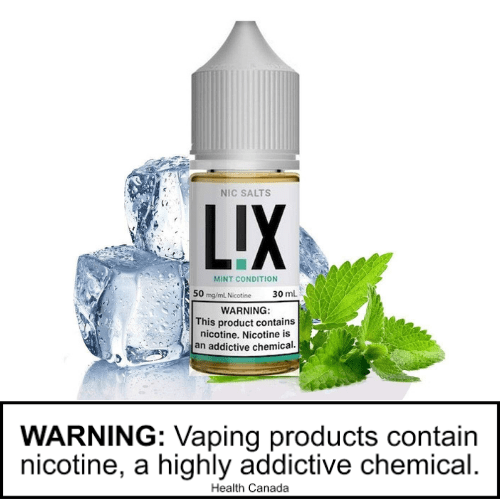 Lix Salt Nics Salt Nic Mint Condition by Lix Nitro Mint Condition Nic Salts by LiX-Morden Vape SuperStore & Cannabis Dispensary Manitoba