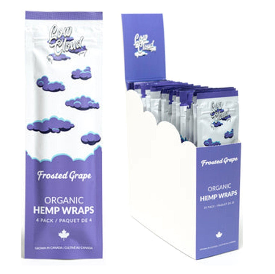 Low Cloud 420 Accessories Low Cloud Organic Hemp Blunt Wraps-Frosted Grape-Morden Vape SuperStore & Cannabis Dispensary