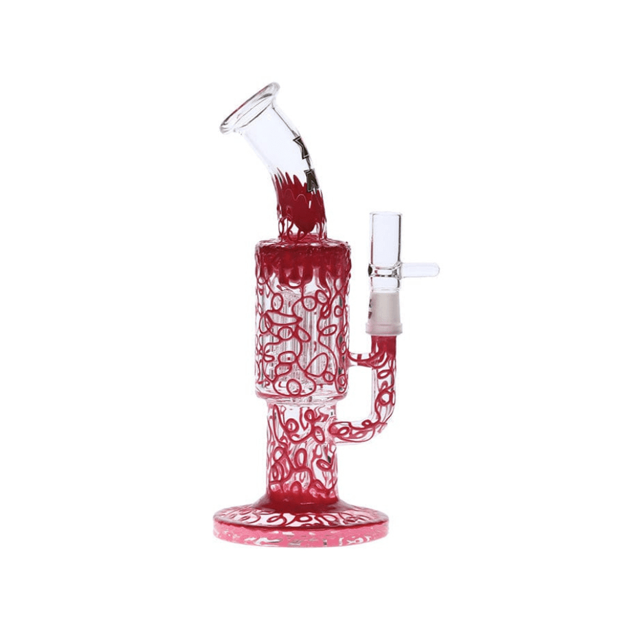Nice Glass 420 Hardware 10" / Red Nice Glass Electroformed Dab Rig-10"-Morden Vape SuperStore & Cannabis Dispensary MB, Canada