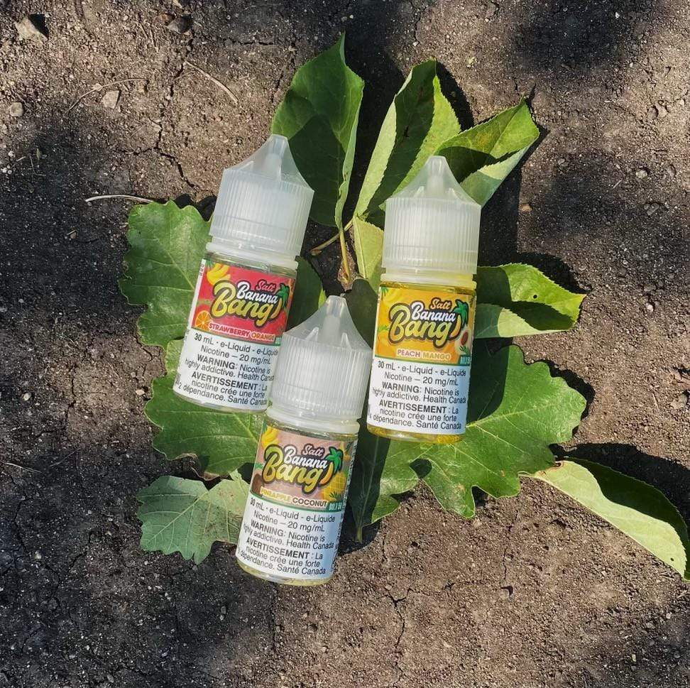 Peach Mango by Banana Bang Salt 30ml / 12mg Morden Vape SuperStore and Cannabis Manitoba Canada