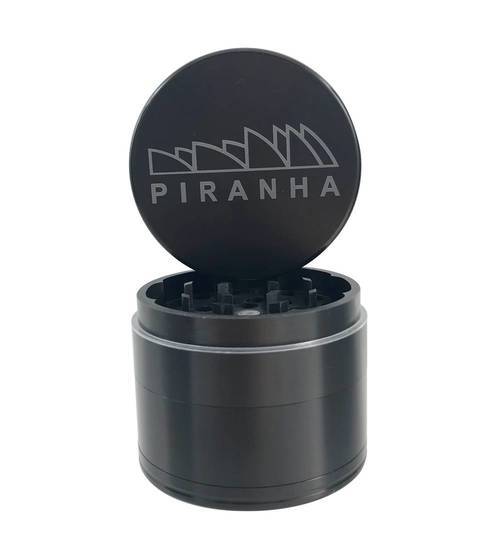 Piranha 420 Accessories Gunmetal Piranha 2.5" 4-Piece Grinder Piranha 2.5" 4-Piece Grinder - Morden Vape SuperStore & Cannabis Dispensary, Manitoba, Canada