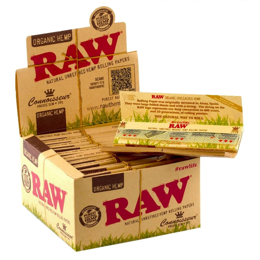 Raw 420 Accessories 1¼ / 32/pkg Raw Organic Hemp Unbleached 1 1/4 Rolling Papers-Morden Vape SuperStore 