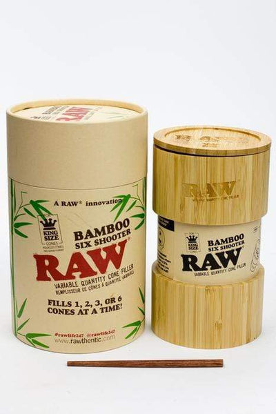 Raw 420 Accessories RAW Bamboo Six Shooter Kingsize RAW Bamboo Six Shooter Kingsize-Morden Vape SuperStore Manitoba, CA