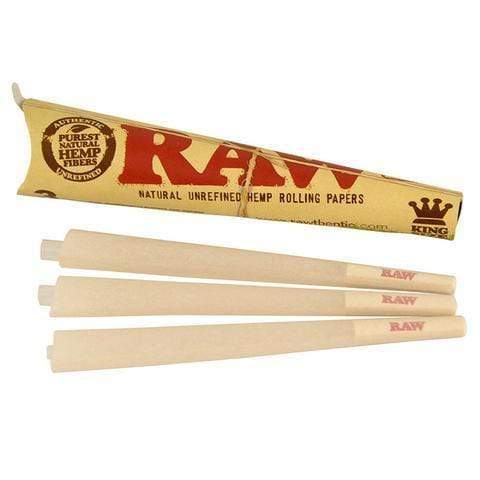 Raw 420 Accessories Raw Pre-Rolled Cones Kingsize-3pkg Raw King Pre-Rolled Cone 3pk - Morden Vape & 420 SuperStore, Manitoba, Canada