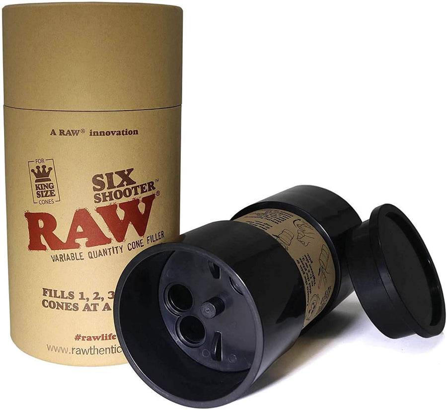 Raw 420 Accessories Raw Six Shooter Cone Filler-King Size RAW Kingsize Six Shooter Cone Filler - Morden Vape  & 420 SuperStore, Manitoba, Canada