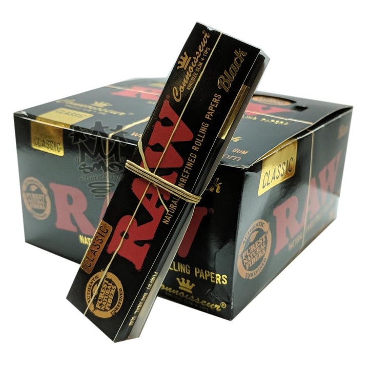 Raw Black King Size Slim Rolling Papers Morden Vape SuperStore and Cannabis Manitoba Canada