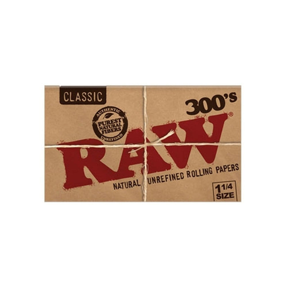 Raw Classic Unbleached 300s 1 1/4 Rolling Papers 1¼ 300s / 300/pkg Morden Vape SuperStore and Cannabis Manitoba Canada