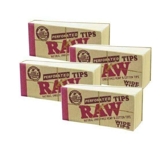 Raw Perforated Wide Tips 50/pk Morden Vape SuperStore and Cannabis Manitoba Canada
