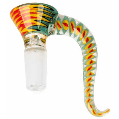 Red Eye Glass 420 Accessories 14mm / Rasta Red Eye Glass Carnival Cone Pull-Out 14mm-Airdrie Vape SuperStore & Bong Shop AB, Canada