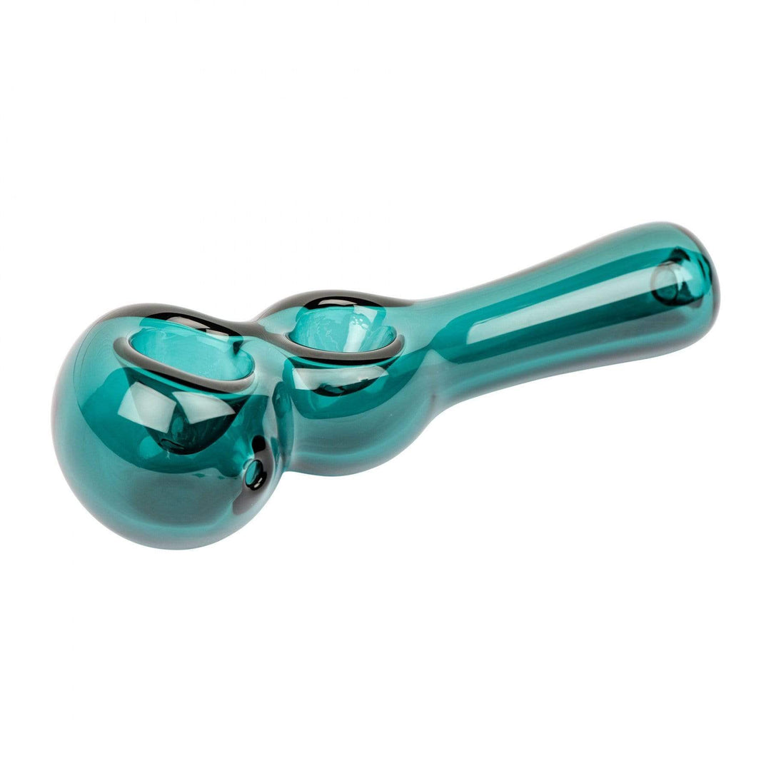 Red Eye Glass 420 Hardware 4.5" / Teal Red Eye Glass Twice Baked 4.5" Hand Pipe Red Eye Glass Twice Baked 4.5" Hand Pipe-Morden Vape SuperStore & Cannabis Dispensary in Manitoba, Canada