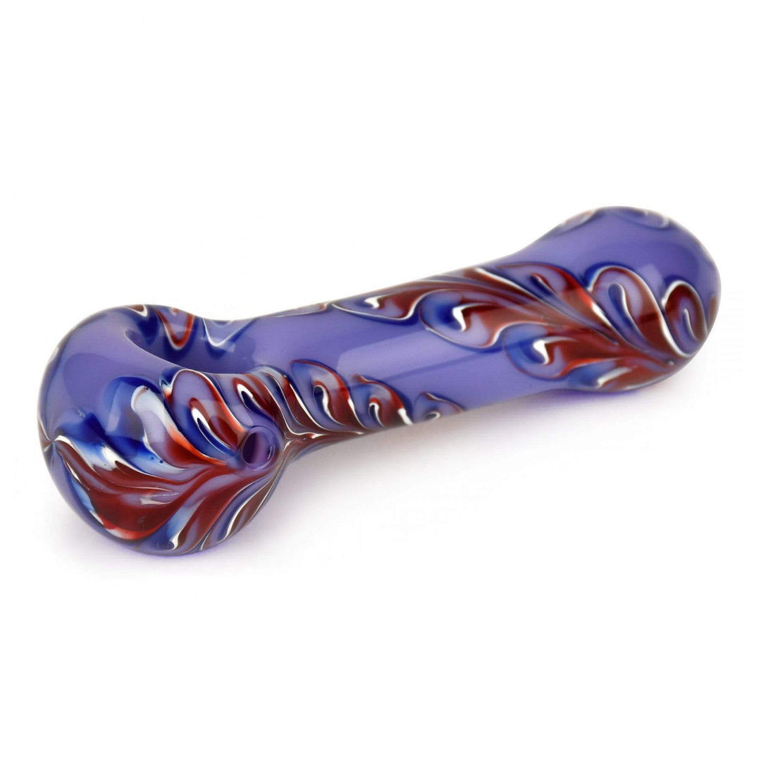 Red Eye Glass 420 Hardware Red Eye Glass Paisley Hand Pipe 4.5" Red Eye Glass Paisley Hand Pipe 4.5"-Morden Vape SuperStore & Cannabis Dispensary in Manitoba, Canada