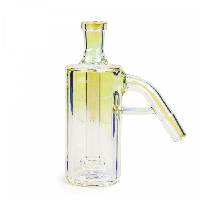 Red Eye Glass Metallic Terminator Hex Tube Ash Catcher 45°-14mm Rainbow / 45° / 14mm Morden Vape SuperStore and Cannabis Manitoba Canada