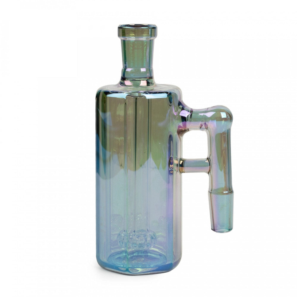 Red Eye Glass Metallic Terminator Hex Tube Ash Catcher 90°-14mm Green / 90° / 14mm Morden Vape SuperStore and Cannabis Manitoba Canada