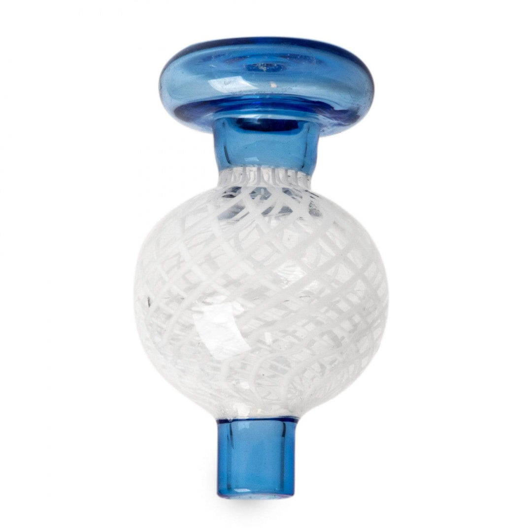 Red Eye Glass Two Tone Retichello Bubble Carb Cap Blue & White Morden Vape SuperStore and Cannabis Manitoba Canada
