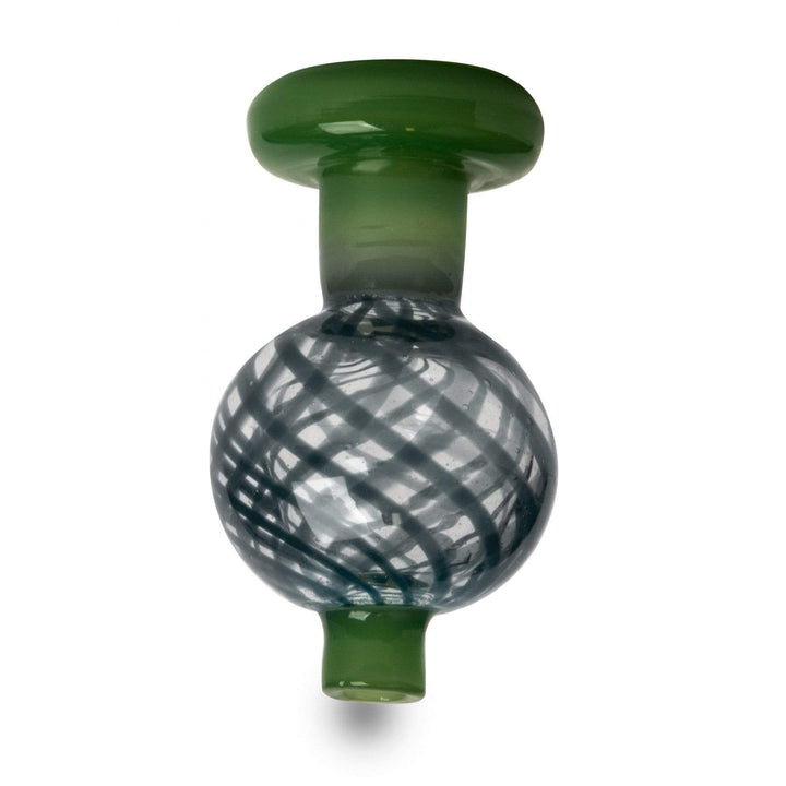 Red Eye Glass Two Tone Retichello Bubble Carb Cap Green & Black Morden Vape SuperStore and Cannabis Manitoba Canada