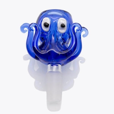 retro 420 Accessories 14mm / Blue Glass Bong Replacement Bowl 14mm-Octopus-Morden Vape SuperStore & Cannabis Dispensary