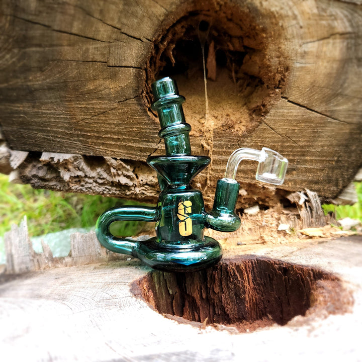 Shatter'd Glassworks-Mini Recycler 5" Morden Vape SuperStore and Cannabis Manitoba Canada