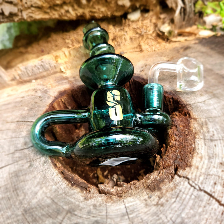 Shatter'd Glassworks-Mini Recycler 5" Morden Vape SuperStore and Cannabis Manitoba Canada