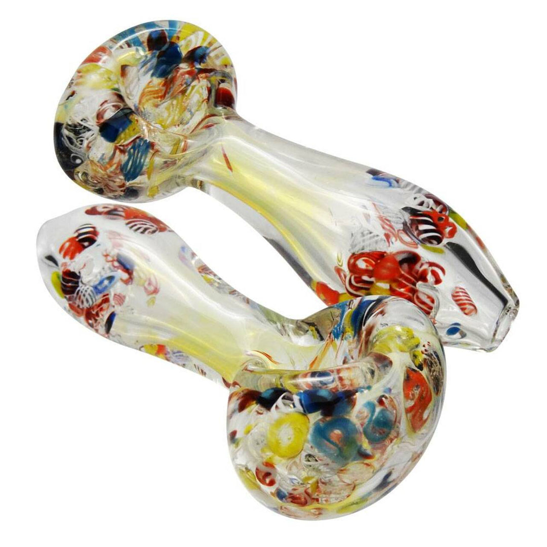 Shine Glassworks Hand Pipes Confetti Inside Out Hand Pipe-4"-Morden Vape SuperStore & Cannabis MB, Canada