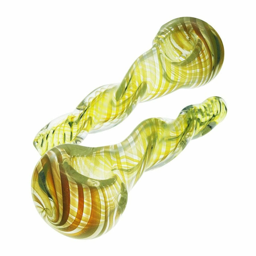 Shine Glassworks Hand Pipes Fumed & Twisted Hand Pipe-4"-Morden Vape SuperStore & Cannabis MB, Canada