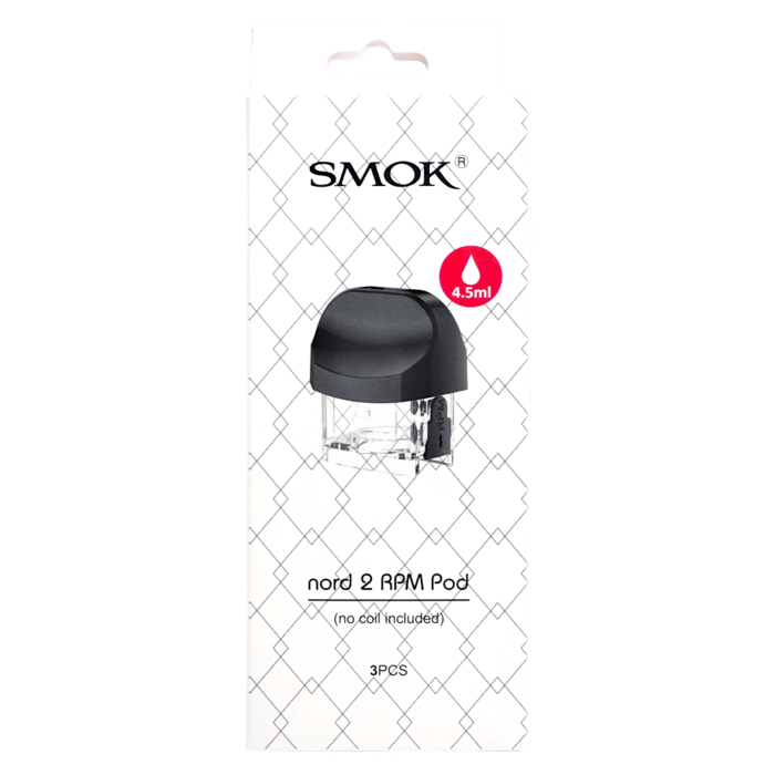 Smok Accessories RPM Pod SMOK 4.5mL Nord 2 Replacement Pods - 3pck SMOK Nord 2 Replacement Pods-Morden Vape SuperStore and Bong Shop
