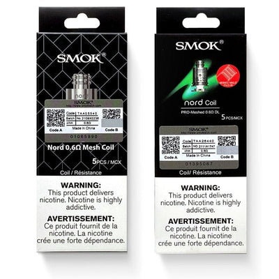 Smok Hardware & Kits 5/pkg / Meshed 0.6HM DL Smok Nord Pro Replacement Coils-Morden Vape SuperStore Manitoba