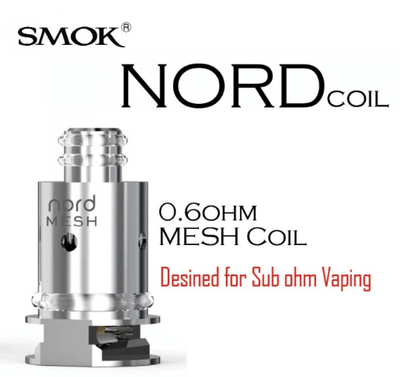 Smok Hardware & Kits Mesh 0.6 Individual Smok Nord Replacement Coils Smok Nord Replacement Coils - Morden Vape SuperStore, Manitoba, Canada