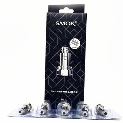 Smok Hardware & Kits Mesh 0.8 5/pkg Smok Nord Replacement Coils Smok Nord Replacement Coils - Morden Vape SuperStore, Manitoba, Canada