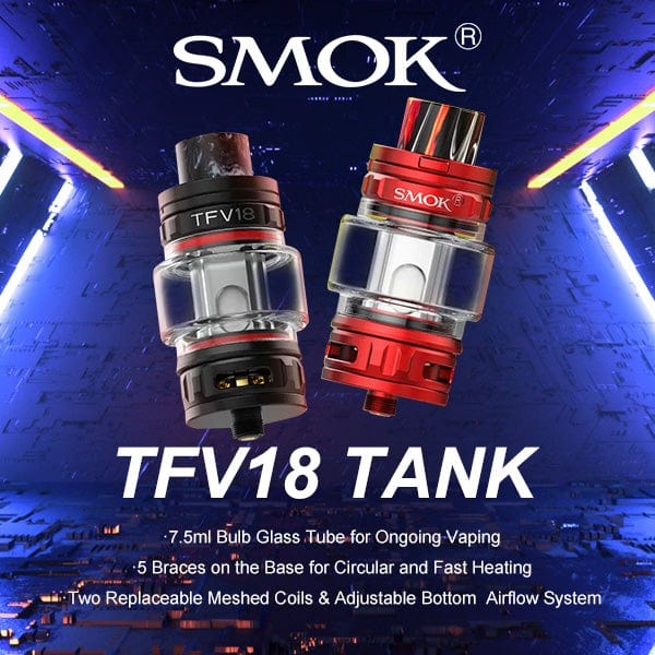 Smok Hardware SMOK TFV18 Tank-7.5mL-Morden Vape SuperStore and Bong Shop
