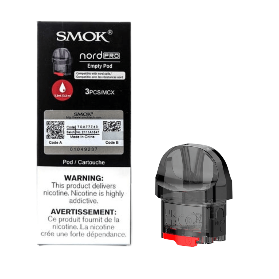 Smok Nord Pro Replacement Pods 3/pkg Morden Vape SuperStore and Cannabis Manitoba Canada