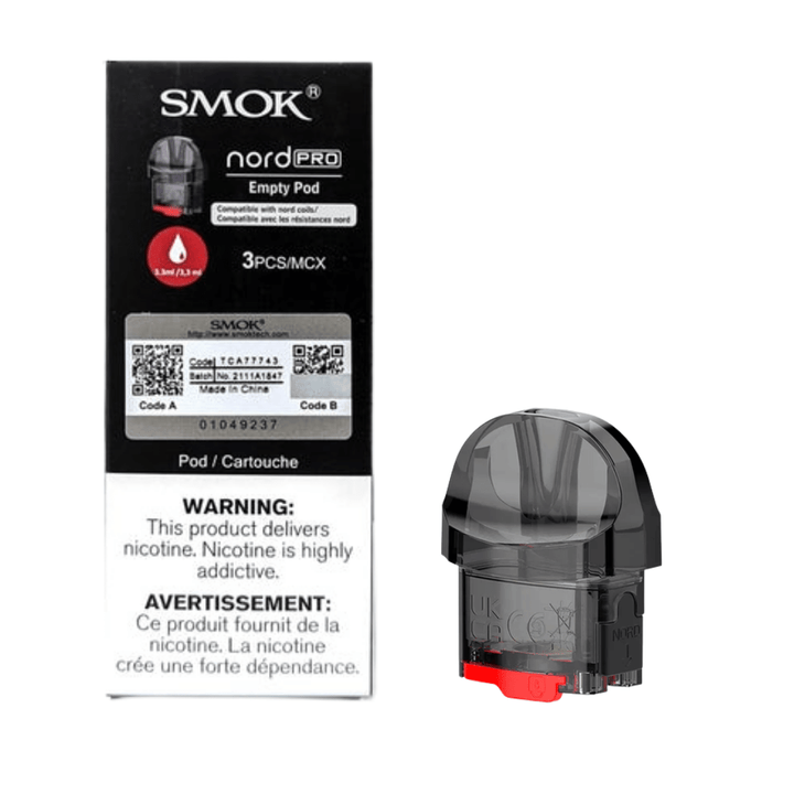 Smok Nord Pro Replacement Pods 3/pkg Morden Vape SuperStore and Cannabis Manitoba Canada