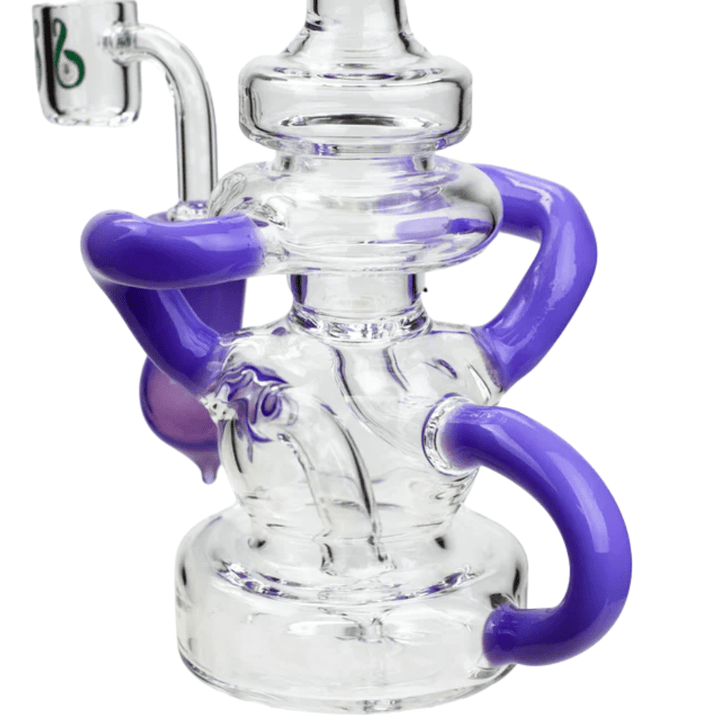 Soul Glass Recyclers Soul Glass 2-in-1 Bent Neck Recycler 8"-Morden Vape SuperStore & Cannabis MB, Canada