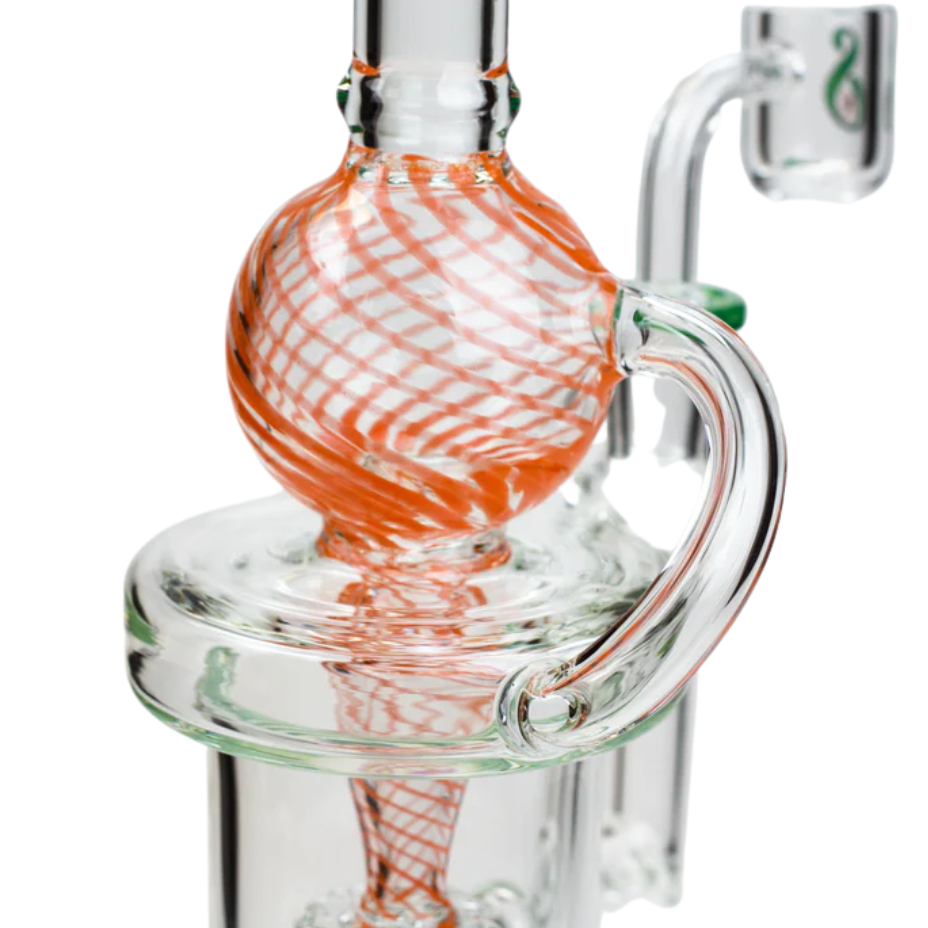 Soul Glass Recyclers Soul Glass 2in1 Recycler w/ Drum Perc 9"-Morden Vape SuperStore & Cannabis MB, Canada