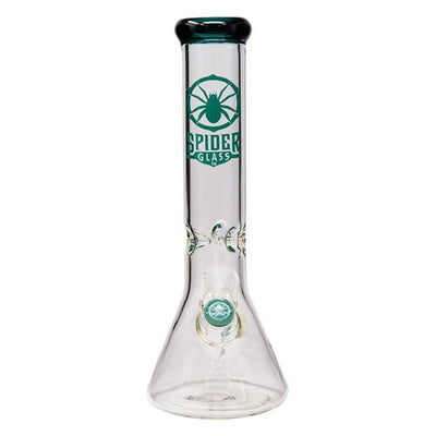 Spider Glass Beaker Bongs 12" / Teal Green Spider Glass 12" Beaker-Winkler Vape SuperStore & Bong Shop MB, Canada