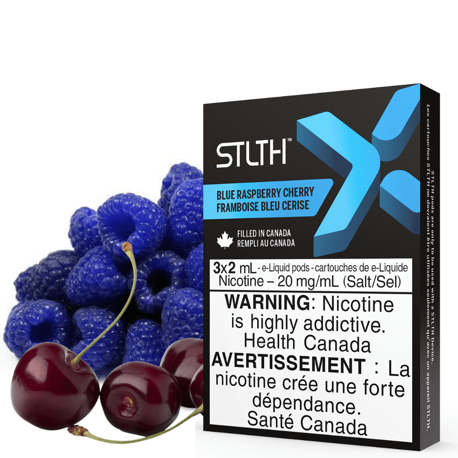 STLTH Closed Pod System 3/pkg / 20mg STLTH X Pods-Blue Raspberry Cherry-Yorkton Vape SuperStore Saskatchewan
