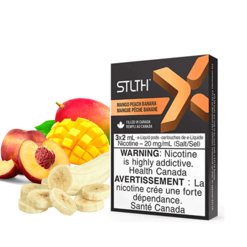 STLTH X STLTH Pods 20mg STLTH X Pod Pack-Mango Peach Banana-Vapexcape Saskatchewan Canada