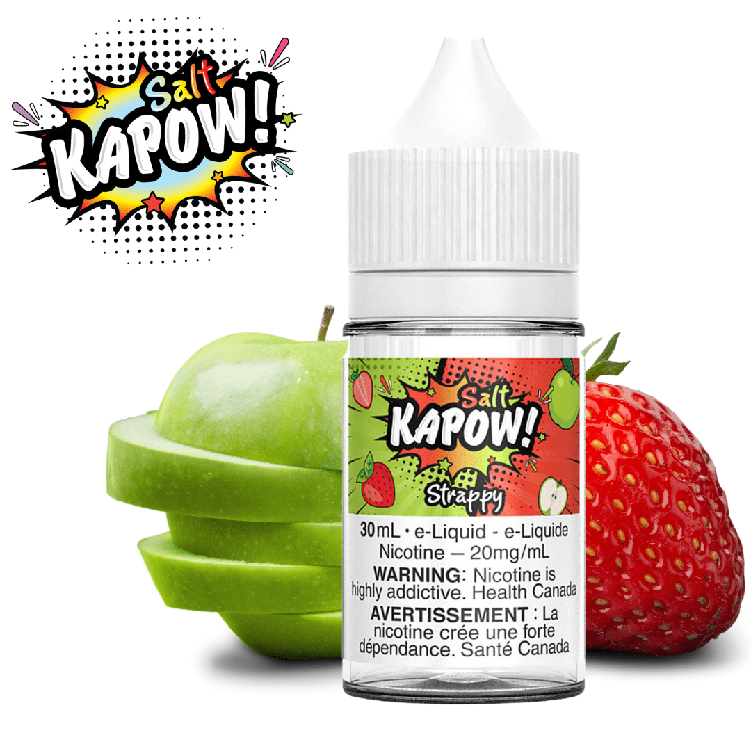 Strappy Salt by Kapow E-Liquid-30ml 60ml / 12mg Morden Vape SuperStore and Cannabis Manitoba Canada