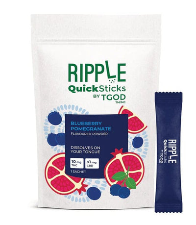 TGOD Beverages Riple Quicksticks Blueberry Pomegrante powder by Morden Vape superStore & Cannabis Dispensary Manitoba