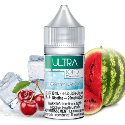 Ultra E-Liquid Salt Nic 30mL / 10mg Ultra Salt Cherry Watermelon Ice-Steinbach Vape SuperStore, Manitoba Canada